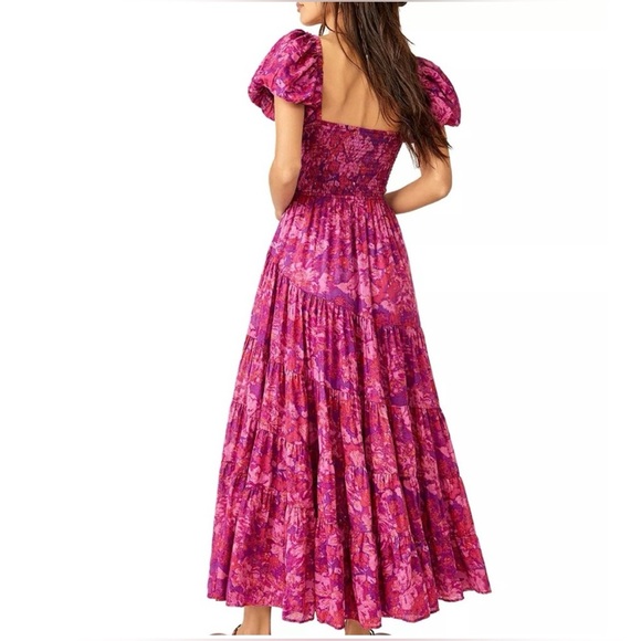 Free People Floral Pink Maxi Dress - Picture 6 of 8
